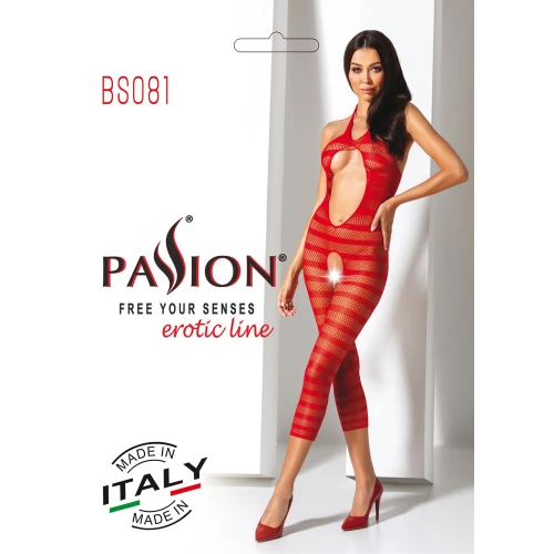 Бодистокинг Passion BS081 red