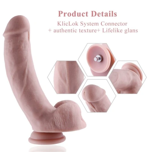 Hismith 8.3" Silicone Dildo - Дилдо для секс машины