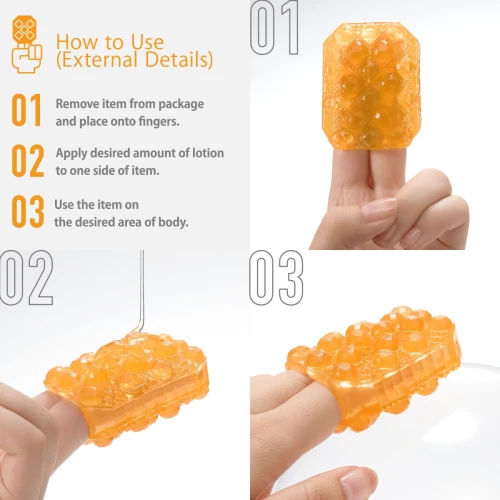 На этом фото изображен желтый мастурбатор Tenga UNI Amethyst для мужчин на светлом фоне