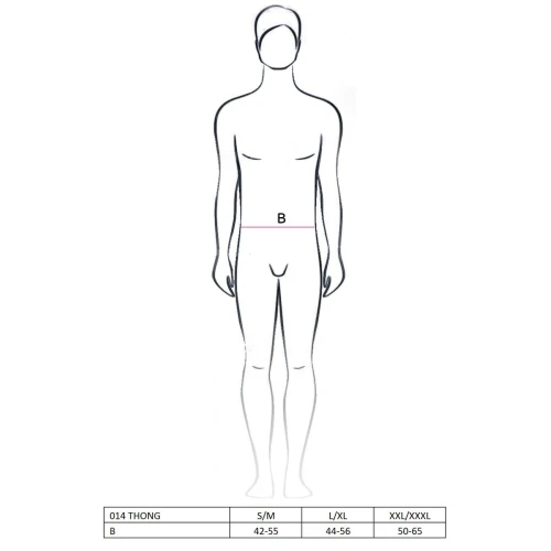 Мужские трусики Passion 014 THONG black XXL/XXXL