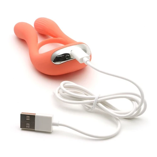 KisToy Martin Orange — Вибратор для пар с 2 моторами