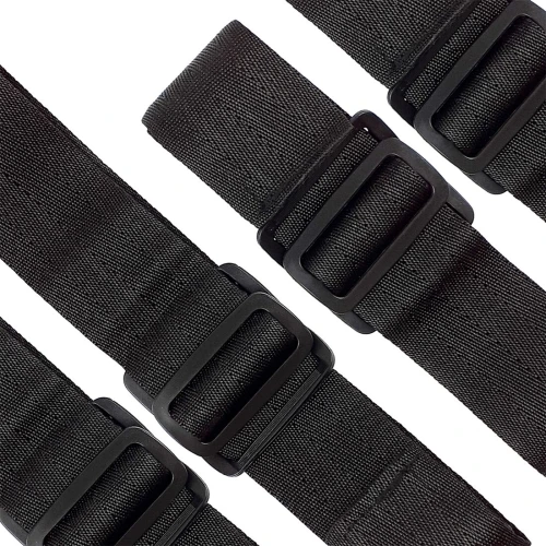 На фото зображено чорний набір для фіксації Art of Sex BDSM Hands to feet Simple унісекс на світлому фоні