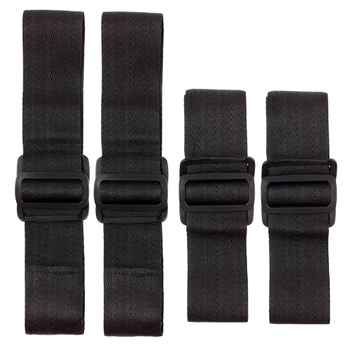 На фото зображено чорний набір для фіксації Art of Sex BDSM Hands to feet Simple унісекс на світлому фоні