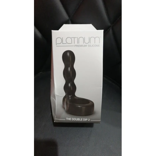 Насадка для двойного проникновения Doc Johnson The Double Dip 2 Black (мятая упаковка!!!)