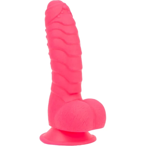 ADDICTION - Tom 7" Dildo With Balls - Pink - Фаллоимитатор 