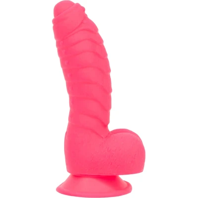 ADDICTION - Tom 7" Dildo With Balls - Pink - Фаллоимитатор 