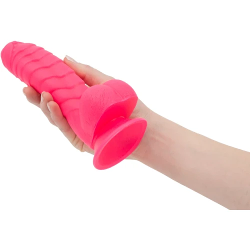ADDICTION - Tom 7" Dildo With Balls - Pink - Фаллоимитатор 