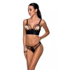 Passion Malwia Bikini black L/XL - Комплект из эко-кожи