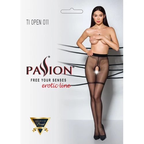 Колготки с открытым доступом Passion TIOPEN 011 black 3/4 (20 den)