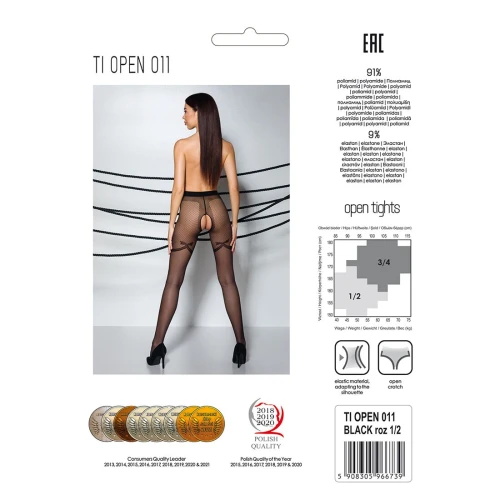 Колготки с открытым доступом Passion TIOPEN 011 black 3/4 (20 den)
