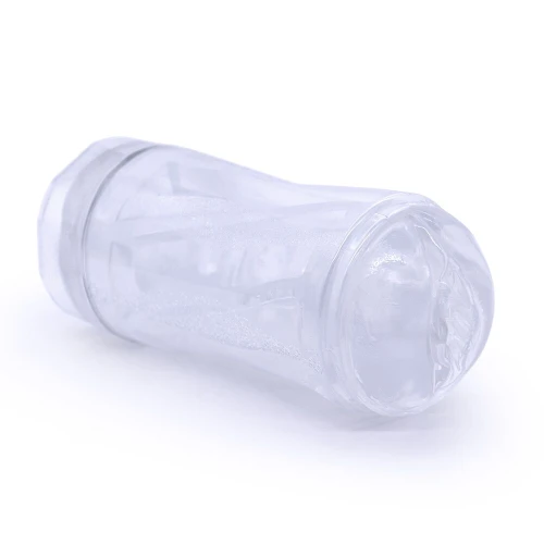 На фото изображен полупрозрачный мастурбатор Men Powerup Suck для мужчин на белом фоне