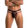Passion 029 S/M - Чоловічі труси напівпрозорі THONG COLLIN black
