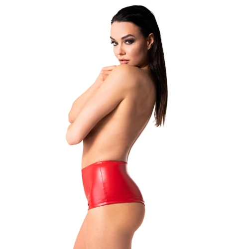 Шорти Noir Handmade F356 Red powerwetlook shorts - XXL