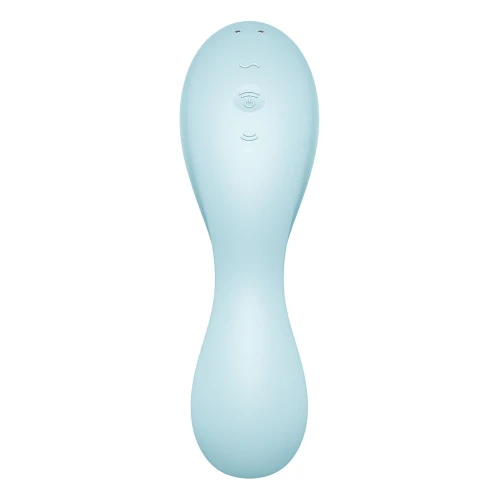 Вакуумный смарт-стимулятор с вибрацией Satisfyer Curvy Trinity 5 (Blue) (порвана упаковка!!!)