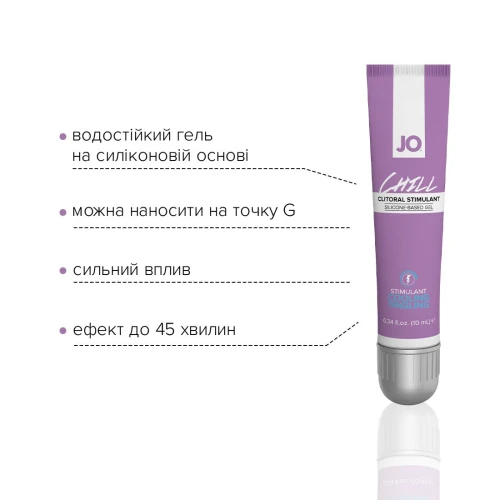 System JO CHILL COOLING (10 мл) - Стимулирующий гель для клитора с эффектом охлаждения