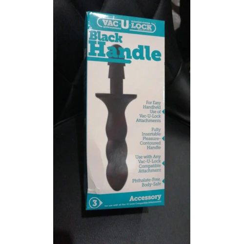 Держатель-рукоять Doc Johnson с креплением Vac-U-Lock - Black Handle (мятая упаковка!!!)