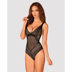 Obsessive Estiqua teddy M/L - Прозрачный эротический боди