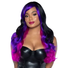 Leg Avenue Allure Multi Color Wig - Черно фиолетовый парик