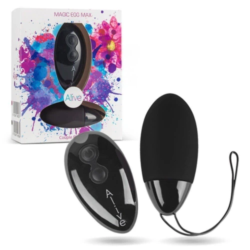 Alive Magic Egg MAX Black - Мощное виброяйцо с пультом управления