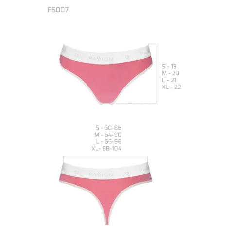 Passion PS007 PANTIES (XL) - Спортивні жіночі труси (Рожеві)