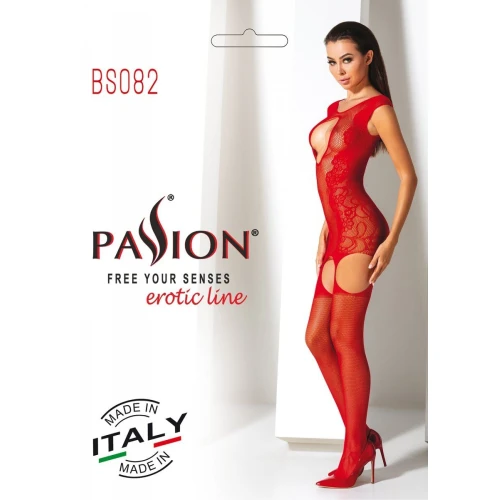 Бодистокинг Passion BS082 red