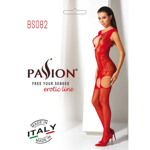 Бодистокинг Passion BS082 red