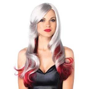 Leg Avenue Allure Multi Color Wig - Серо-красный парик