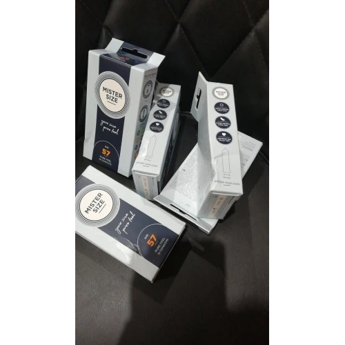 Презервативы Mister Size - pure feel - 57 (10 condoms), толщина 0,05 мм (мятая упаковка!!!)