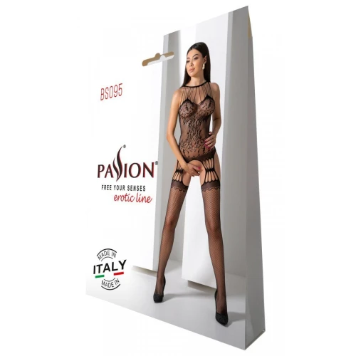 Passion BS095 black - Бодистокинг 