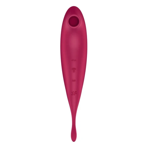 Смарт-вибратор с вакуумной стимуляцией Satisfyer Twirling Pro+ dark red (мятая упаковка!!!)