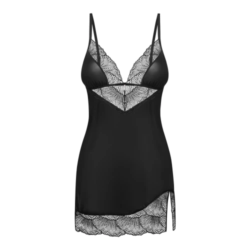 Пеньюар и трусики Obsessive Lobellis chemise & thong XS/S