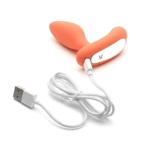 KissToy Gordon Orange — Анальный стимулятор с гибкой кожей и пультом управления