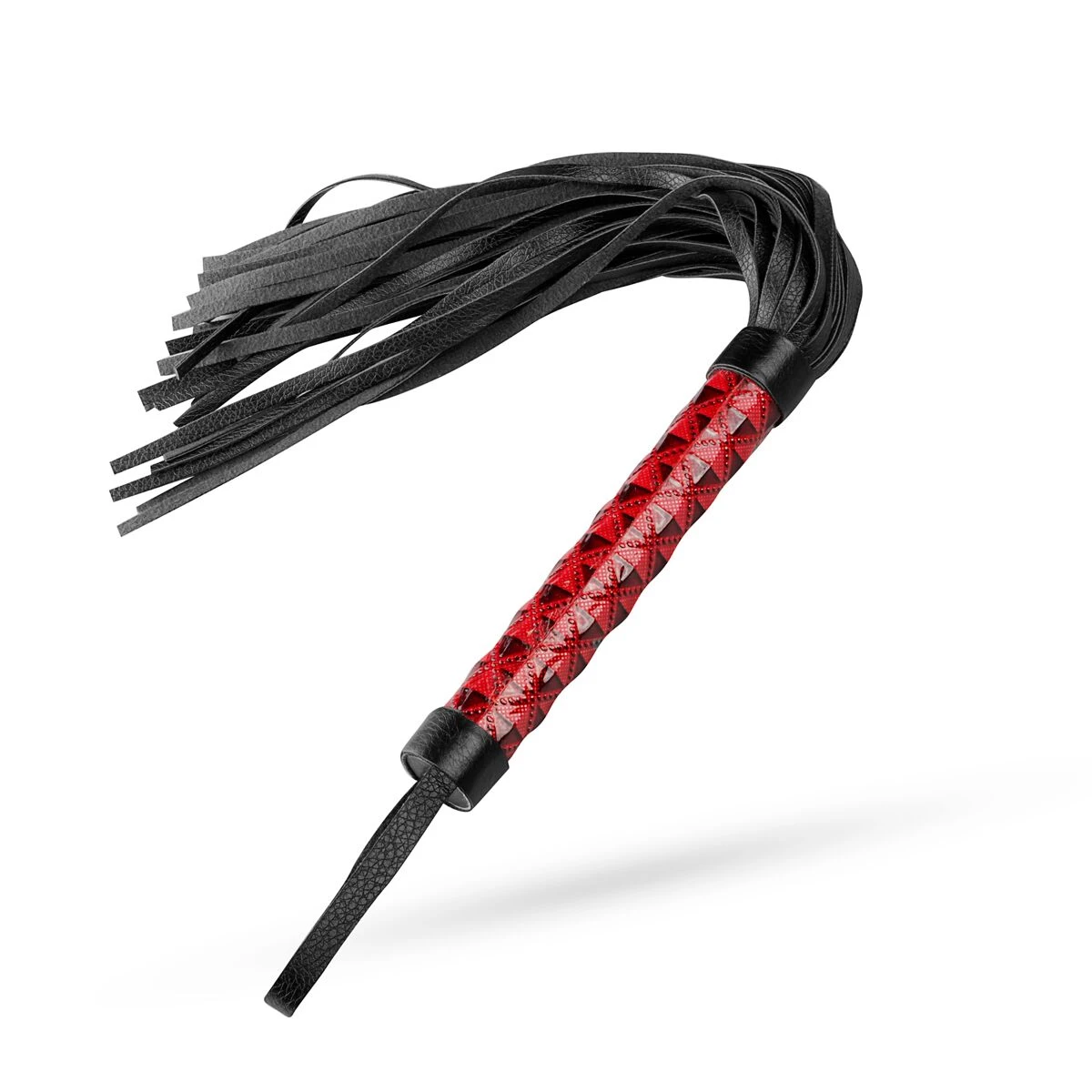 Whipped - Beat It Flogger - Red - Черно-красная плеть-флогер