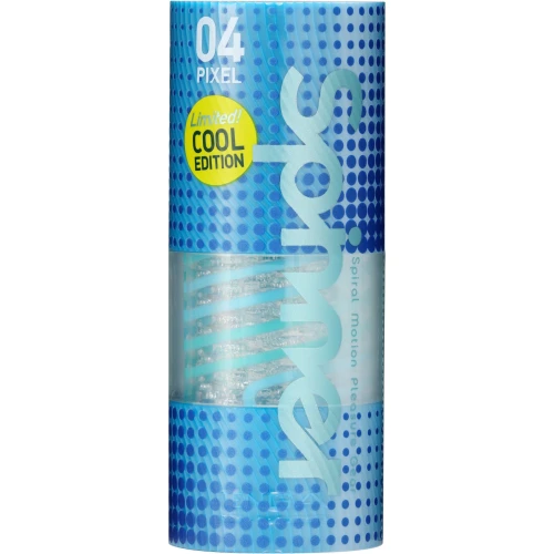 Tenga Spinner 04 Pixel COOL EDITION - Мастурбатор с упругой стимулирующей спиралью внутри