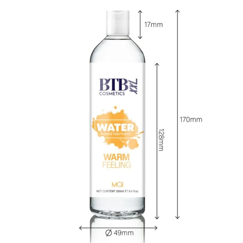 Разогревающая смазка на водной основе BTB WARM FEELING (250 мл)