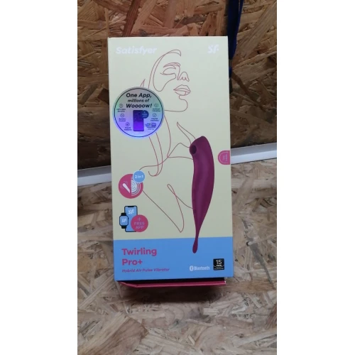 Смарт-вибратор с вакуумной стимуляцией Satisfyer Twirling Pro+ dark red (мятая упаковка!!!)