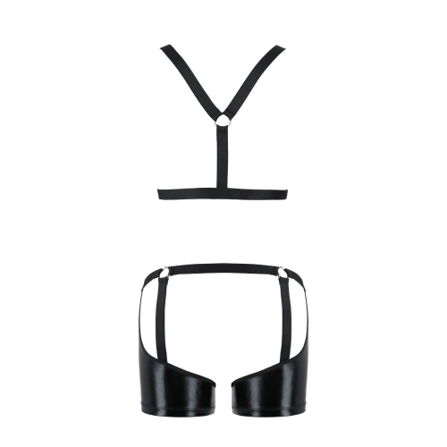 Passion 047 L/XL - SET ARON black - Секс комплект чоловічої нижньої білизни