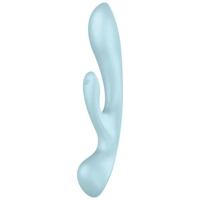 Satisfyer Triple Oh Blue - Вібратор кролик та вібромасажер