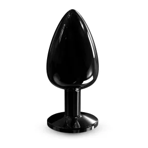 Dorcel - Diamond Plug BLACK L - Анальна пробка із кристалом