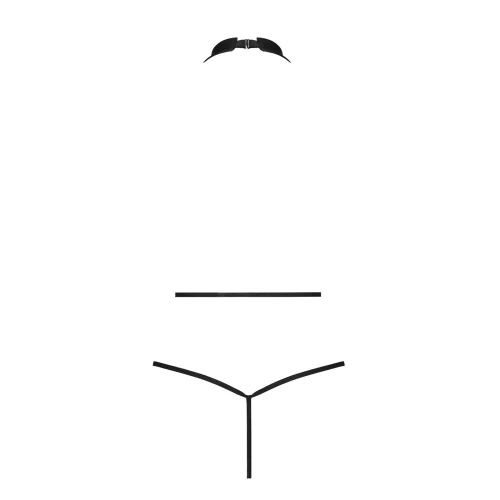 Passion JANNIES BODY black S/M - Сексуальний жіночий боді