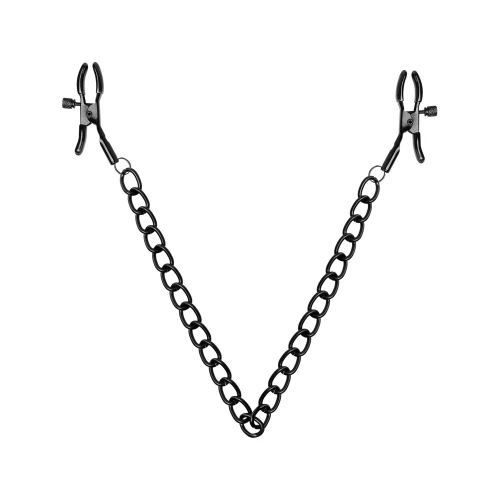 Bedroom Fantasies Nipple Clamps with Chain - Затискачі для сосків
