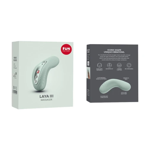 Fun Factory LAYA III sage green - Клиторальный вибратор для женщин