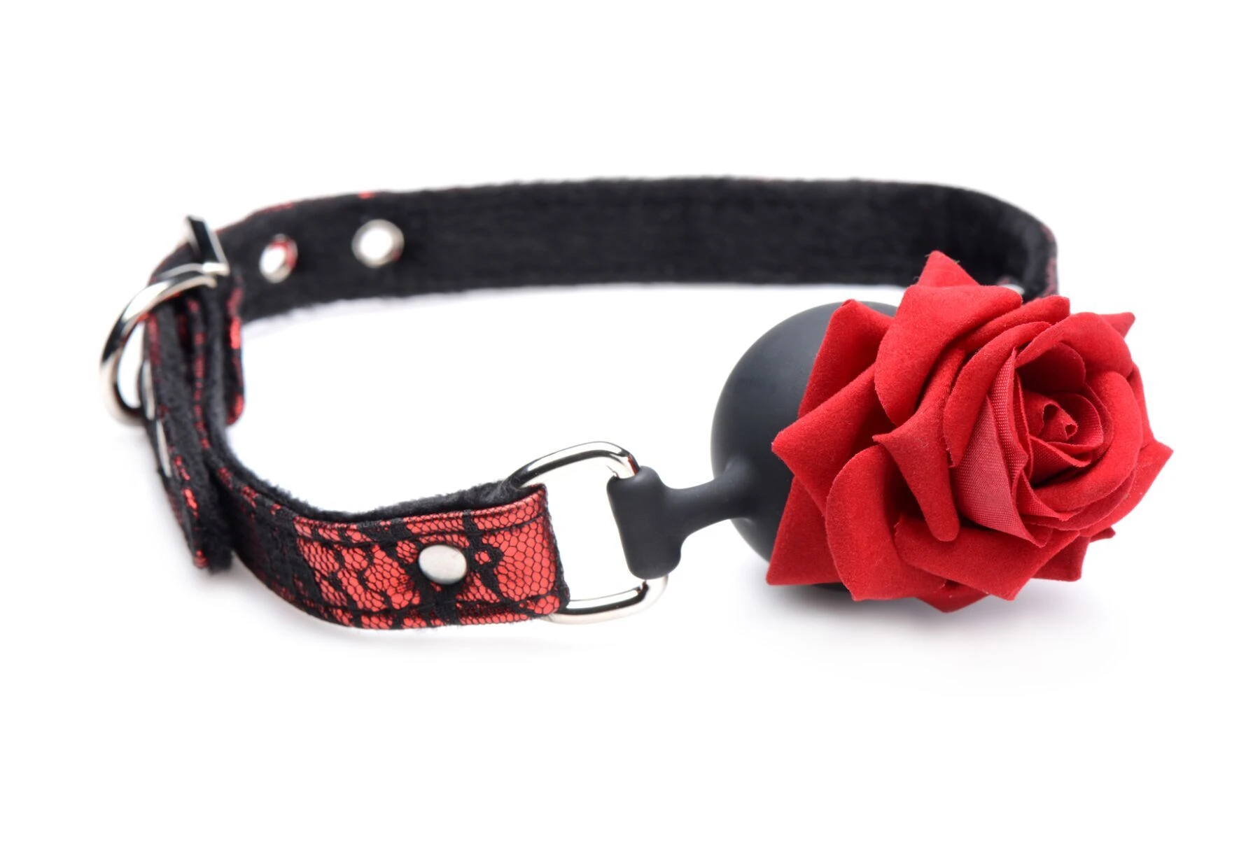 Кляп Master Series Eye-Catching Ball Gag With Rose (мятая упаковка!!!)