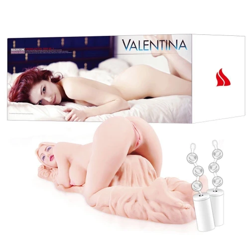 Мастурбатор Kokos Valentina 2WayPlus с вибрацией и массажем (мятая упаковка!!!)