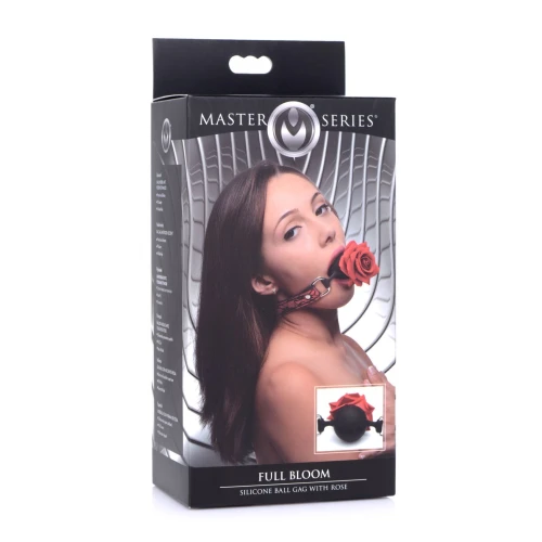 Кляп Master Series Eye-Catching Ball Gag With Rose (мятая упаковка!!!)