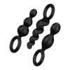 Satisfyer Plugs black (set of 3) - Booty Call - Набор анальных игрушек 