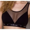 Passion PS002 TOP (M) - Топ із прозорою вставкою (Чорний)
