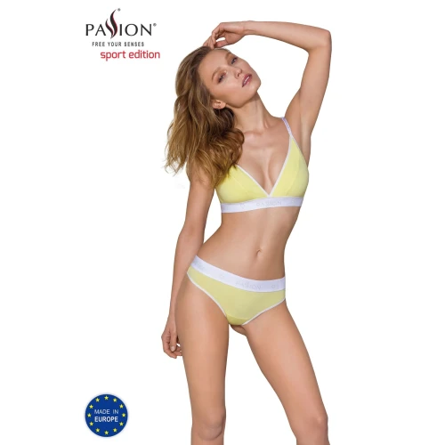 Passion PS007 PANTIES (M) - Спортивні жіночі труси (Жовті)