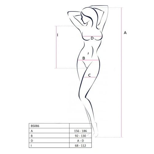 Бодистокинг Passion BS086 red