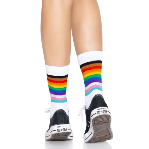 Leg Avenue Pride crew socks Rainbow - Жіночі шкарпетки "Райдуга"